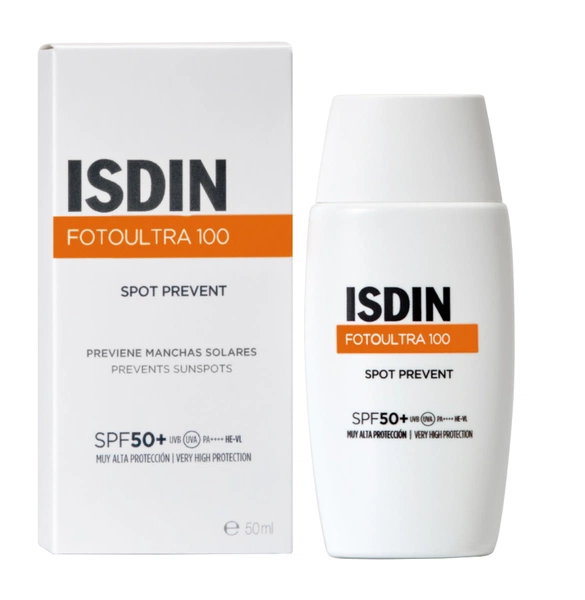12041545 ایزدین ضد آفتاب اسپات پریونت مدل ( ISDIN Fotoultra 100 Spot Prevent +SPF 50+)حجم50میل - تصویر 1