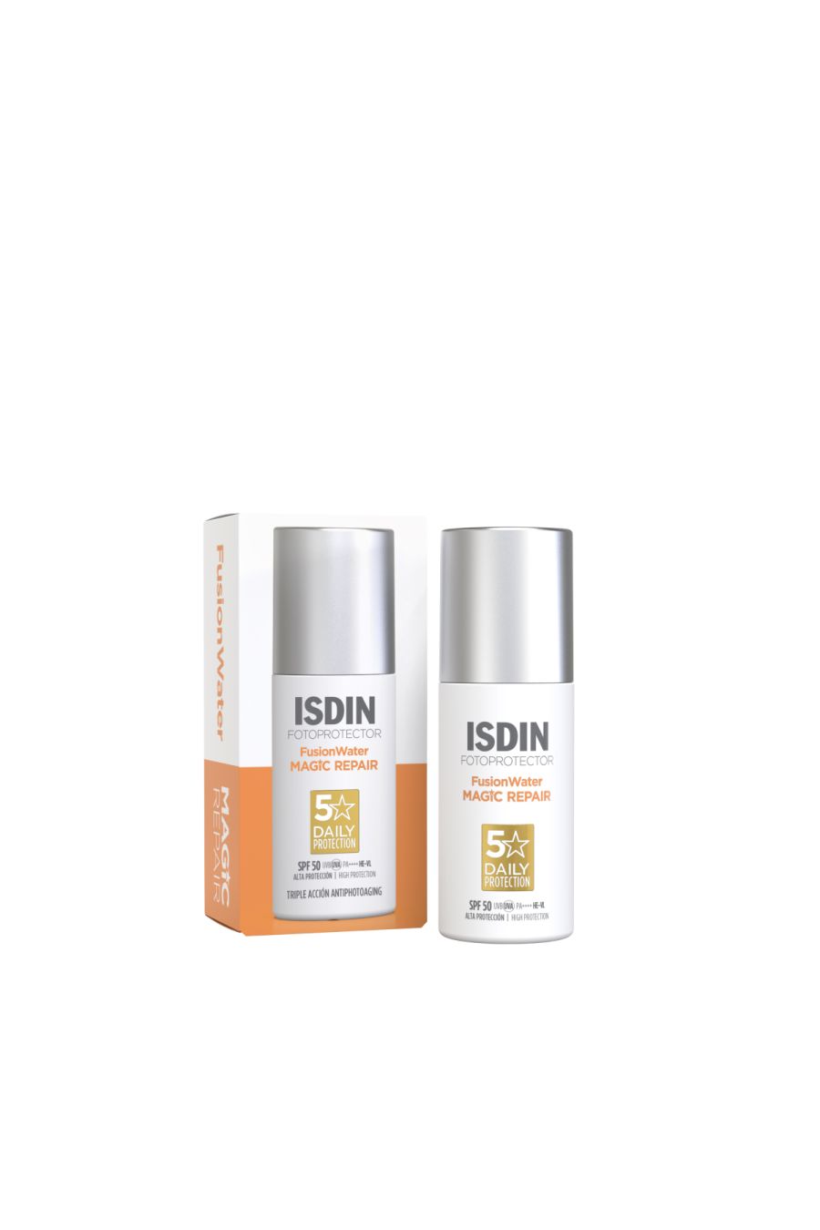 912682_0 ایزدین ضد آفتاب ترمیم کننده فیوژن واتر مجیک ریپیرمدل(ISDIN Fotoprotector FusionWater MAGIC Repair +SPF 50)حجم 50میل - تصویر 1