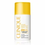 کلینیک ضد آفتاب مینرال مدل ( CliniquBroad Spectrum SPe F 50 Mineral Sunscreen Fluid for Face)(مخصوص پوست‌های حساس)حجم30میل