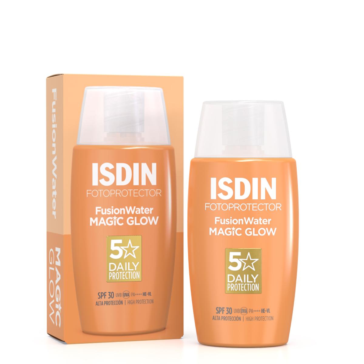 large-20240924174047new ایزدین ضد آفتاب فیوژن واتر مجیک گلومدل(ISDIN FusionWater MAGIC GLOW +SPF 30)حجم50میل - تصویر 1