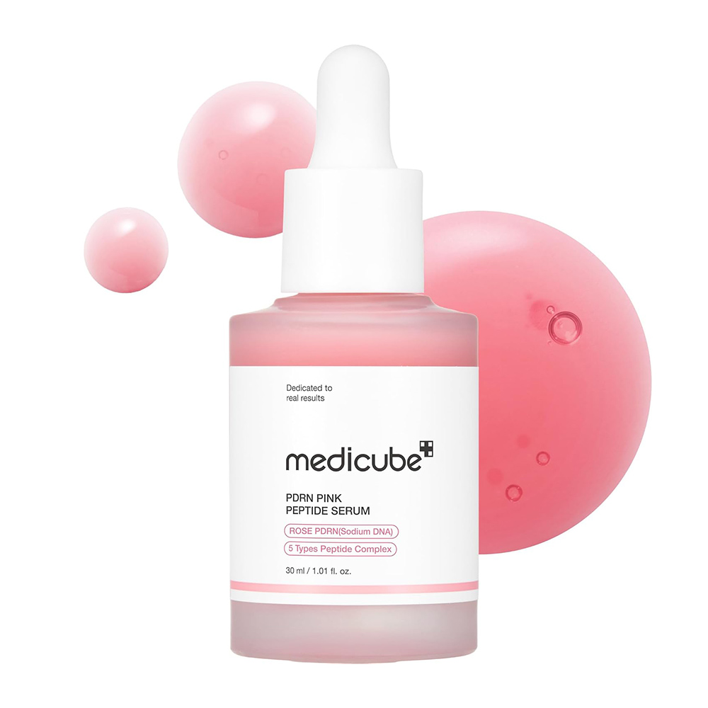 سرم-صورتی-روشن-کننده-پپتاید-و-PDRN-مدی-کیوب-Medicube-PDRN-Pink-Peptide-Serum مدیکیوب سرم PDRN پپتاید PINK 30 میل - تصویر 1