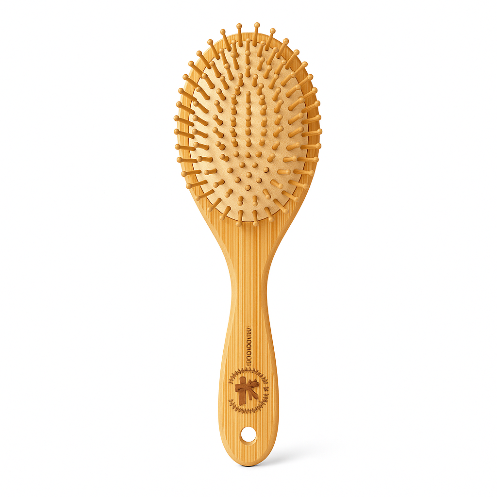 BF221CCF-BAFF-43F6-8466-8C6D83CB6011 برس چوبی بیضی ماساژور مو - تصویر 1