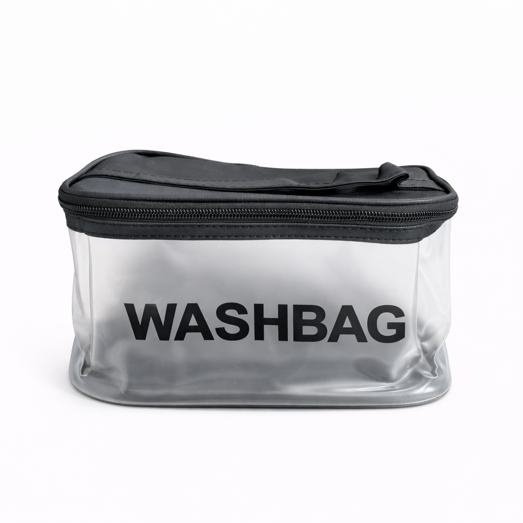 B398D0BC-387B-47B0-9367-760AFE5DF9FC کیف لوازم آرایشی و بهداشتی شفاف زیپدار (Washbag) - تصویر 1