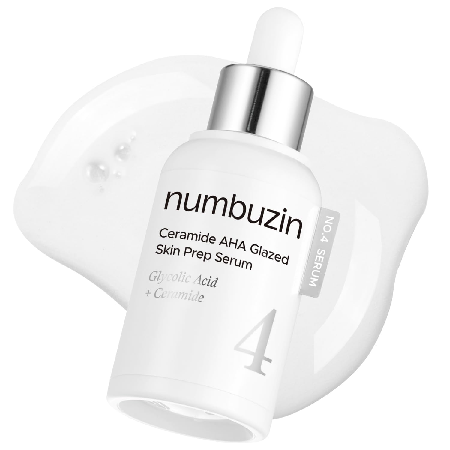51k9MCMwxnL._SL1500_ سرم سرامید لایه بردار و روشن کننده نامبوزین numbuzin No.4 Serum Ceramide AHA Glazed Skin Prep Serum - تصویر 1
