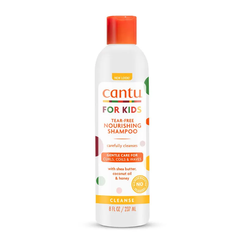cantu-kids-tear-free-nourishing-shampoo-masokala.com_ شامپو مو های فر کودک کنتو Cantu حجم 237 میل - تصویر 1