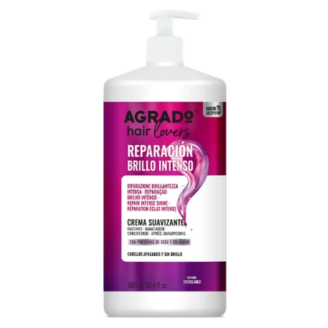 36 نرمکننده ترمیمکننده و براقکننده آگرادو (Agrado) مدل Reparación Brillo Intenso(900میل) - تصویر 1