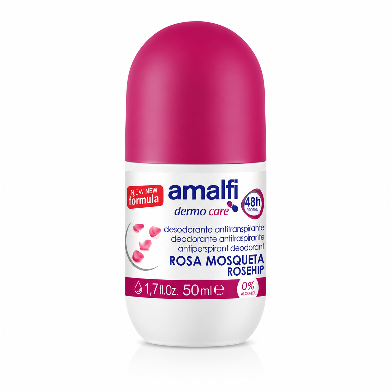 43 رول ضدتعریق آمالفی از سری Dermo Care با رایحه/مدل Rosa Mosqueta (Rosehip) - تصویر 1