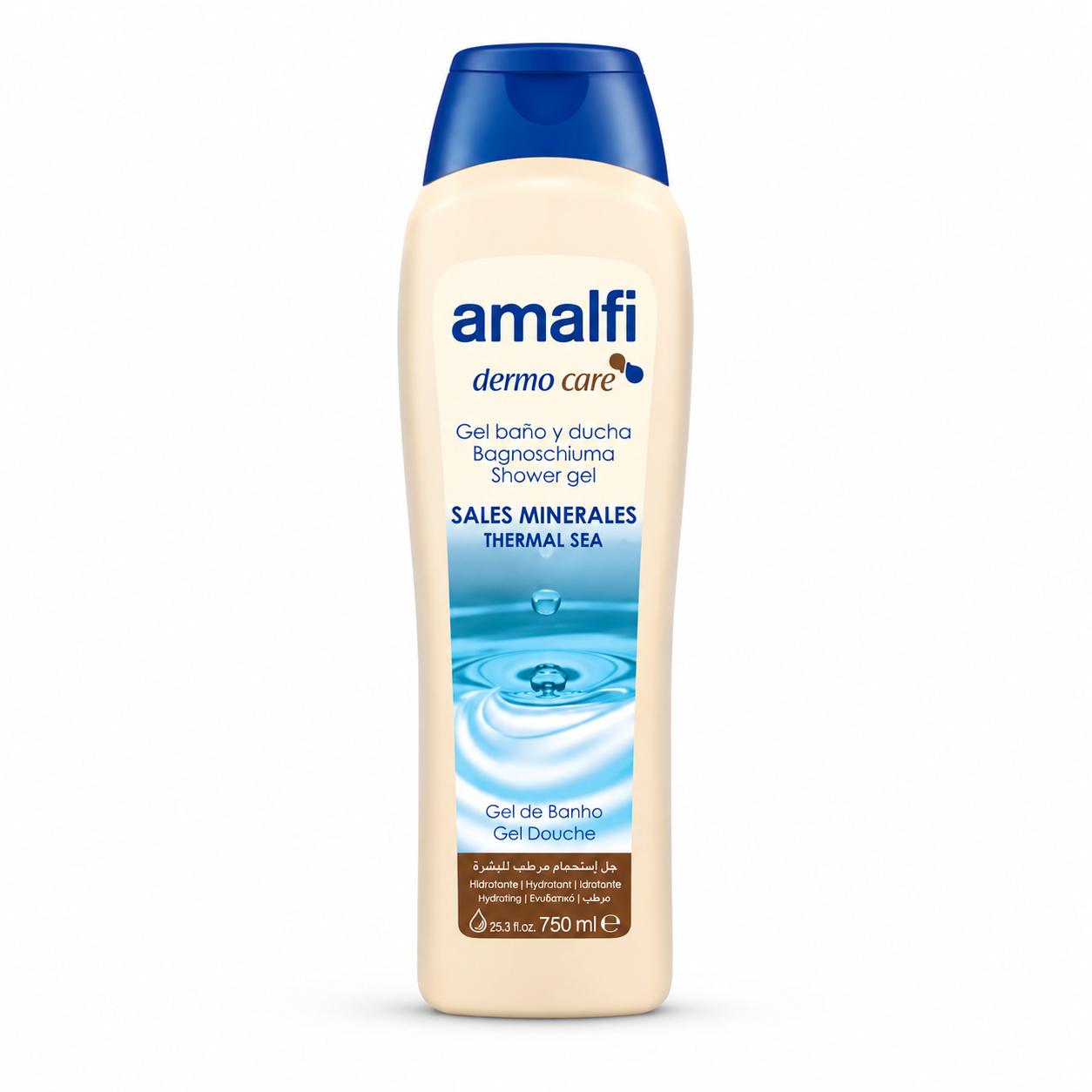 5 ژل حمام و دوش آمالفی مدل مواد معدنی دریایی (Amalfi Dermo Care Shower Gel - Sales Minerales / Thermal Sea) - تصویر 1