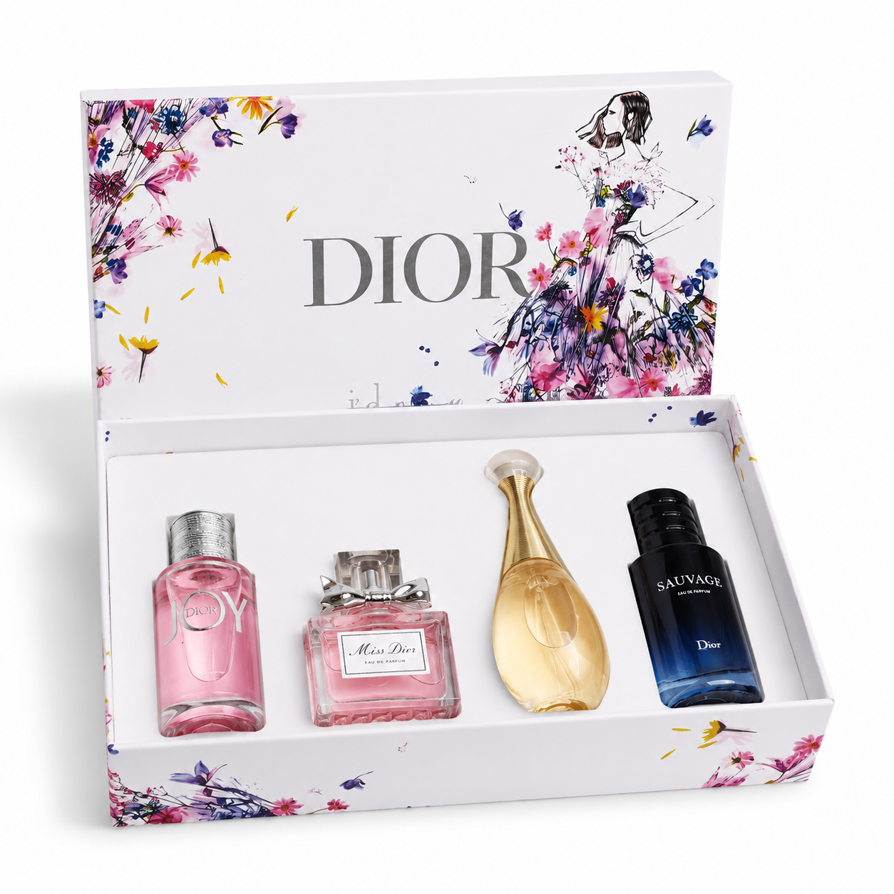 7f0e28c4-d7a3-410b-ba35-aa4d2e705d5c ست هدیه ۴ عددی عطر دیور (Dior) مدل Miniature Collection – شامل ساواج، جادور، میس دیور و جوی - تصویر 1