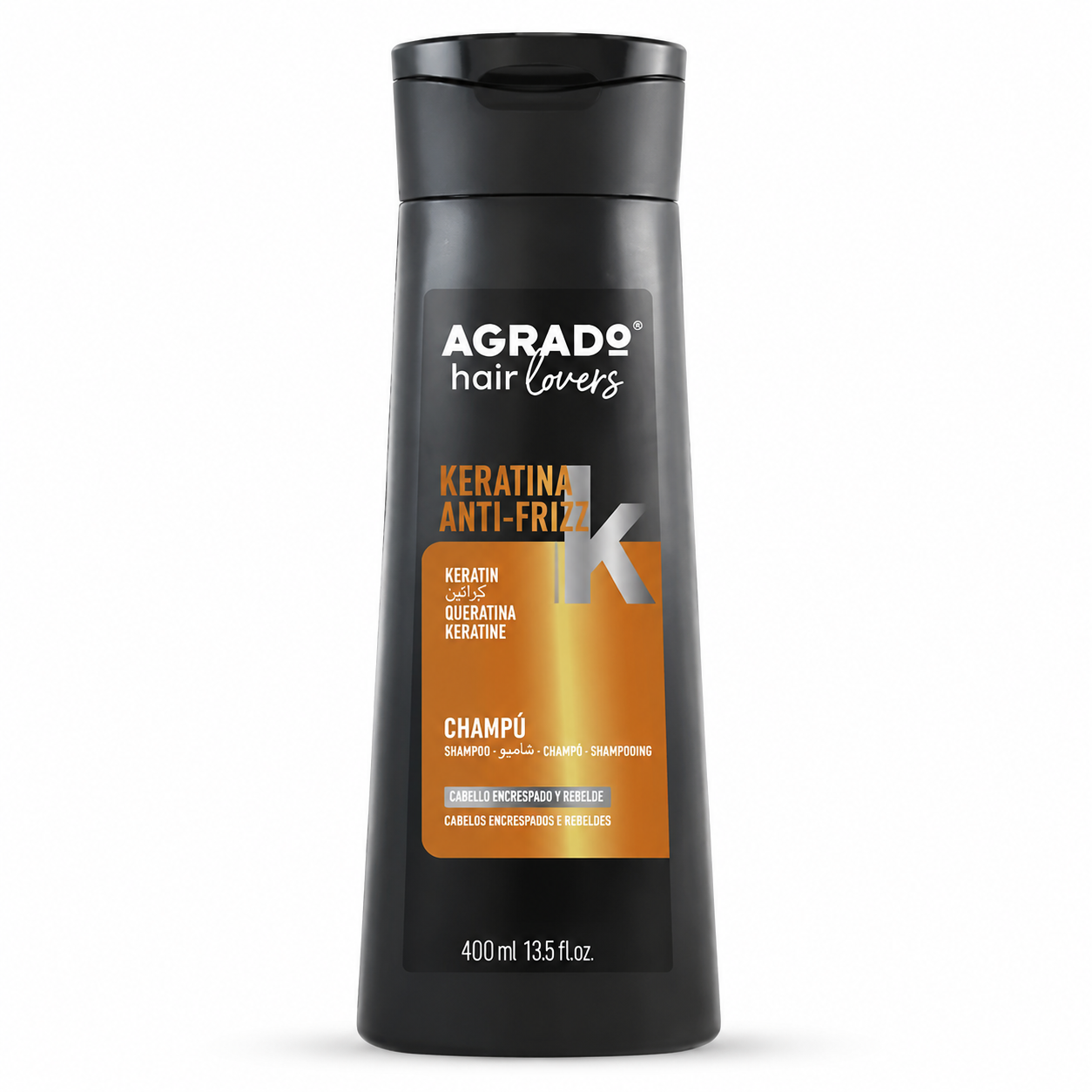 8 شامپو ضد وز و تقویتکننده کراتین آگرادو (Agrado) مدل Keratina Anti-Frizz(400میل) - تصویر 1