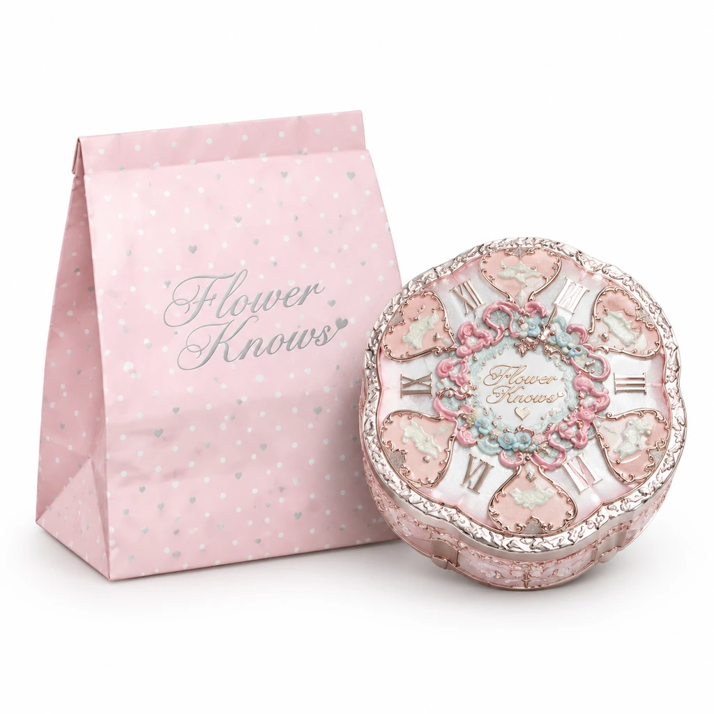 8b8bfd9e-9594-4e39-84ce-cd0ff2c23b6a کوشن فلاور نویز (Flower Knows) طرح ساعت کلاسیک - تصویر 1