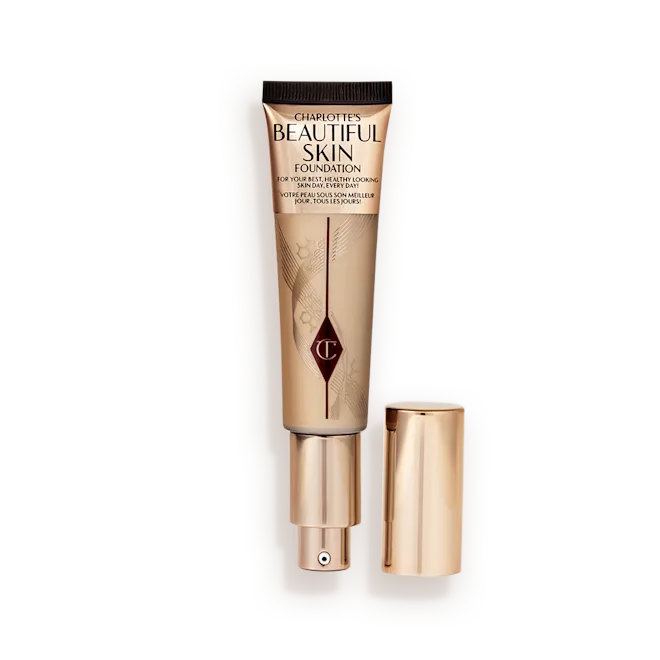 BEAUTIFUL_SKIN_FOUNDATION_SHADE_4_WARM_LID_SIDE شارلوت تیلبری کرم پود تیوپی Beautiful Skin – (۳۰ میلیلیتر) (WARM CHAUD 4) - تصویر 1