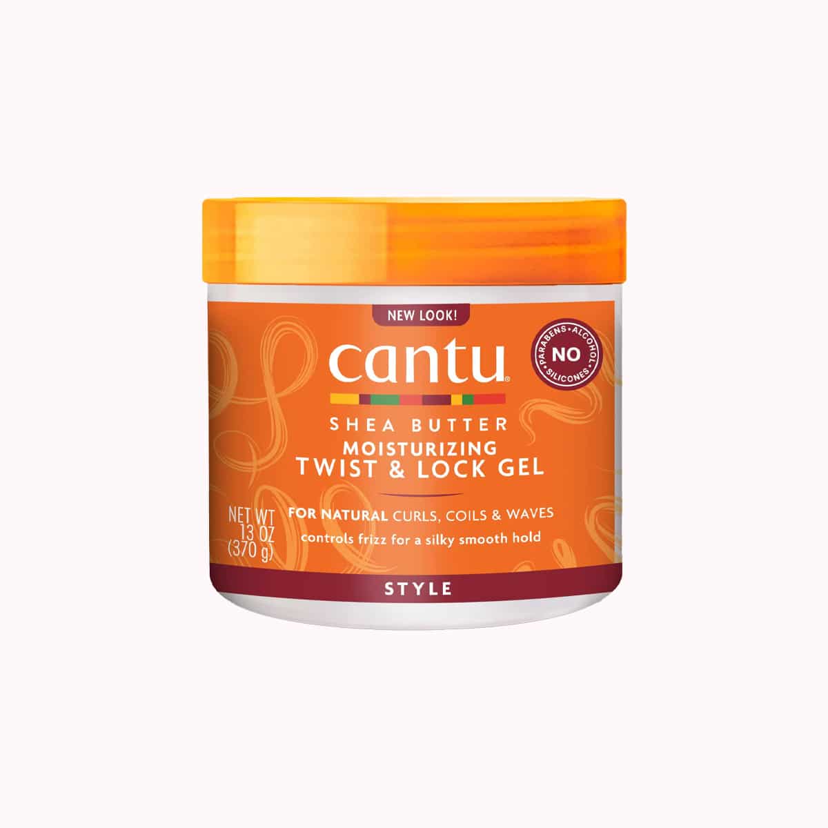 Cantu-Shea-Butter-Moisturizing-Twist-Loc-Curl-Gel کنتو ژل آبرسان و حالتدهنده توییست و لاک موحاوی شیباتر (Cantu Shea Butter Moisturizing Twist & Lock Gel 370g)حجم370گرم - تصویر 1