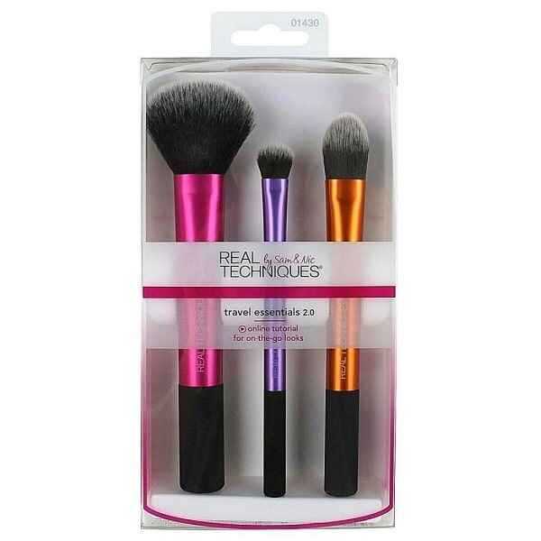 REAL-TECHNIQUES-ESSENTIALS-2.0-MAKEUP-BRUSH ست ۳ عددی براش ریل تکنیک 01400 - تصویر 1