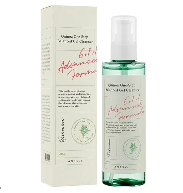 axis-y-el-cleanser-180-ml-3 اکسیس وای ژل شستشو ضد جوش Axis-Y مدلQuinoa One-Ste p Balanced Gel Cleanser حجم 180میل - تصویر 1