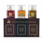ست ۳ عددی عطر لطافه (Lattafa) مدل خمره (Khamrah) – پک هدیه شامل Khamrah، Khamrah Qahwa و Khamrah Dukhan