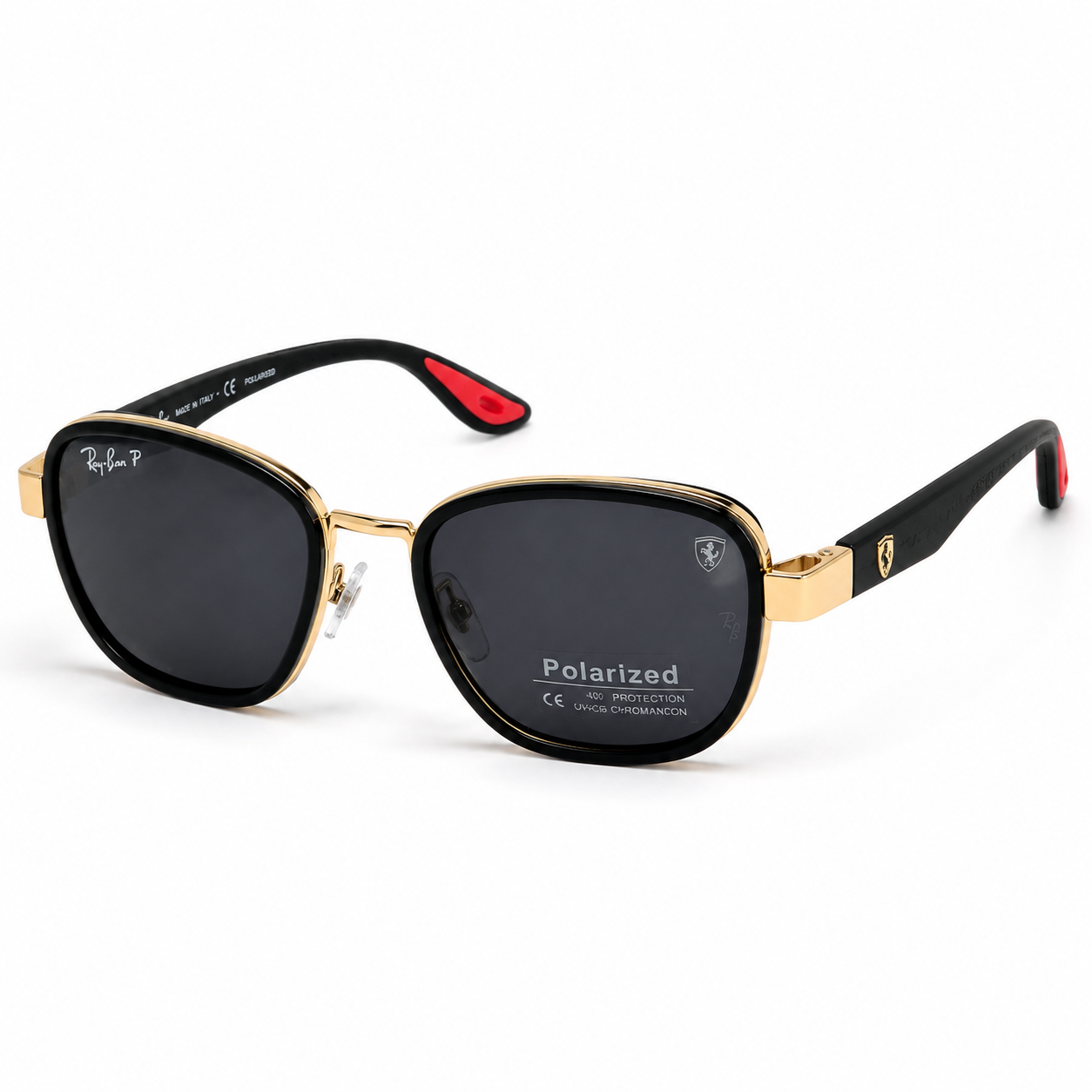 c113a416-94fe-4f29-8ba1-0169ada07b0e عینک آفتابی ریبن (Ray-Ban) مدلRB3674 لوکس با فریم طلایی و لنز پولاریزه - تصویر 1