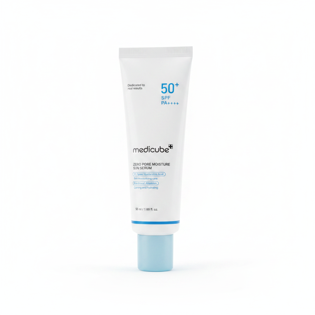 f4f9dae4-a543-4832-9805-ca288ce6260مم مدیکیوب سرم ضدآفتاب آبرسان زیرو پور SPF50+ PA++++(50میل) - تصویر 1