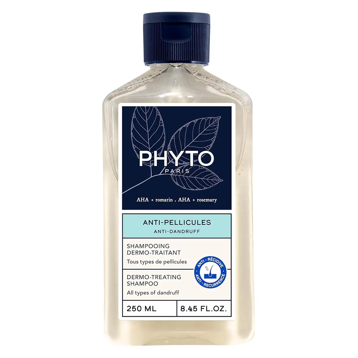 product-500 شامپو ضد شوره و درماتوژیک فیتو پاریس حاوی AHA و رزماری – ۲۵۰ میلیلیتر - تصویر 1