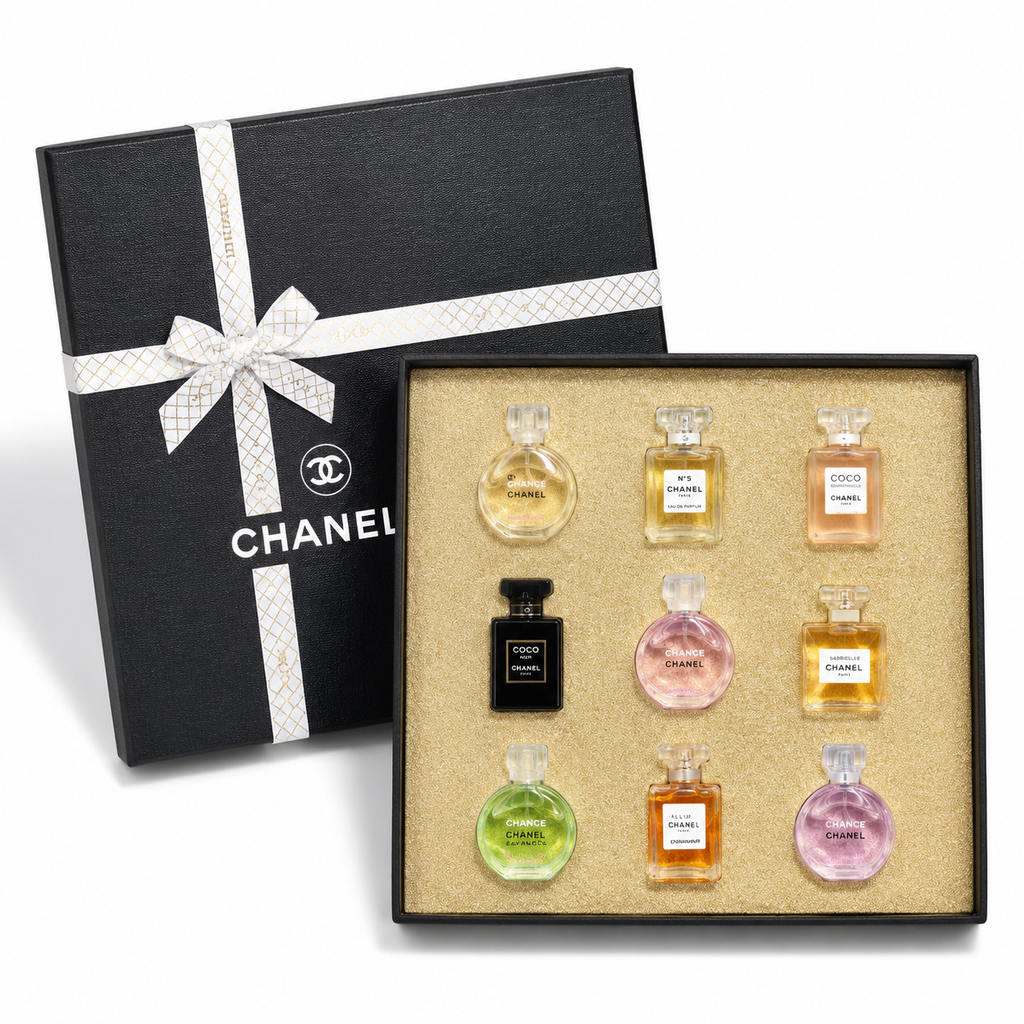 شنل نیو ست هدیه مینیاتور عطر شنل (Chanel) - مجموعهی ۹ عددی لوکس - تصویر 1